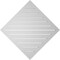 Ekena Millwork Diamond Surface Mount PVC Gable Vent: Non-Functional, w/ 2"W x 1-1/2"P Brickmould Frame, 38"W x 38"H GVPDI38X3802SN - alternate 4